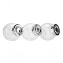 Ver imagem 3 de Jogo Pote de Vidro com Tampa 6 Pcs Tempero Condimento Cinza