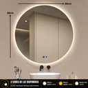 Ver imagem 4 de Espelho Banheiro Inteligente Touch LED 3 Cores + Desembacador 80x80 cm