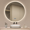 Ver imagem 1 de Espelho Banheiro Inteligente Touch LED 3 Cores + Desembacador 80x80 cm