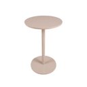 Ver imagem 1 de Mesa Lateral de Apoio Off White em Mdf Redonda 40x61cm Cabeceira de Cama Salas e Consultório Decorar