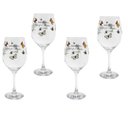 Ver imagem 1 de Jogo 4 Taças Vinho Vidro Transparente 600ml - Borboleta