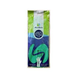 Luva Nitrílica Verde com Forro Nitrilite Ca 42398 Lalan Advansafety (12 Pares) - 2