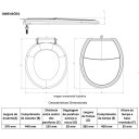 Ver imagem 5 de Assento Sanitário Plus Slim Almofadado Branco