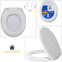 Ver imagem 4 de Assento Sanitário Plus Slim Almofadado Branco