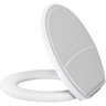 Assento Sanitário Plus Slim Almofadado Branco - 1