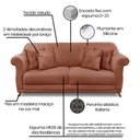 Ver mais imagens de Sofá Amsterdam 3 Lugares 2,00 Veludo - Lucadi Home