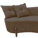 Ver imagem 7 de Namoradeira Sofá Feijão Luna 130cm Orgânica Bouclé Capuccino