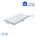 Ver imagem 3 de Kit 4 Prateleira Branca 30X15 + Suporte Flutuante Mdf Organizadora Decoração Cozinha Banheiro Sala