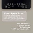 Ver imagem 3 de Cooktop Elétrico de Indução Agratto ACKI01I 1 Boca com Tela Tátil Preto 110V