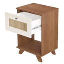 Ver imagem 2 de Mesa de Apoio 1 Gaveta 64 Cm 4673 Cinamomo Off White Arly