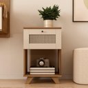 Ver imagem 6 de Mesa de Apoio 1 Gaveta 64 Cm 4673 Cinamomo Off White Arly