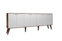 Ver imagem 1 de Aparador Buffet Retro para Sala de Estar 7 Portas Nicarágua - Castanho/branco