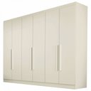 Ver imagem 2 de Guarda-Roupa Casal Oslo 6 Portas 6 Gavetas 100% Mdf Off White - Mademarques