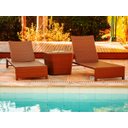 Ver imagem 4 de Espreguiçadeira Grécia e Mesa Grécia em Alumínio para Piscina, Jardim - Capuccino