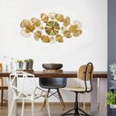 Ver imagem 6 de Relógio de Parede 3d Design Europeu Metal Folhas 90x46