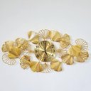 Ver imagem 2 de Relógio de Parede 3d Design Europeu Metal Folhas 90x46