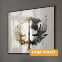 Ver imagem 3 de Quadro Decorativo Temático Direito com 1 Tela para Escritório Hall Lavabo 80cm X 120cm Com Vidro