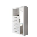 Ver imagem 1 de Comoda Multiuso 1 porta 6 gavetas Maraba com Espelho Santos Andira