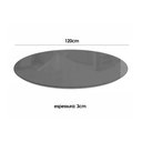 Ver imagem 4 de Mesa Cozinha Duna Premium Madeira Maciça C/ Tampo Madeirado C/ Vidro 120x120cm e 4 Cadeiras Lara