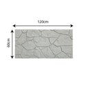 Ver imagem 4 de Revestimento de Parede Pedra Leve Decorativa Moledo 120cm x 60cm 3cm Espessura Formaco Decor Marrom/Cinza Claro