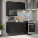 Ver imagem 1 de Armário de Cozinha Compacta 120 cm Suspenso Preto Nice Madesa 06