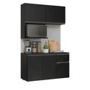Ver imagem 2 de Armário de Cozinha Compacta 120 cm Suspenso Preto Nice Madesa 06