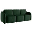 Ver imagem 4 de Sofá Cama Modulado Retrátil e Reclinável Decorativo Varsóvia 246cm Veludo Verde G33 - Gran Belo