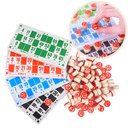 Ver imagem 1 de Jogo de Bingo Pedras Numeradas Madeira 48 Cartelas