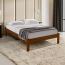 Ver imagem 1 de Cama Casal Turca em Madeira Maciça Castanho