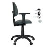 Cadeira Ergonômica Executiva Nr17 Back System Escritório Cinza Preto - 2