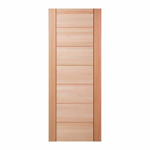 Folha de Porta Maciça em Eucalipto Acabamento Natural 210x92cm PM58 Quartier Cruzeiro Portas