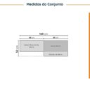 Ver imagem 3 de Lavanderia Planejada 3 Peças sem Tampo sem Rodapé Ipanema CabeCasa MadeiraOriginals Marrom/Fendi Trama