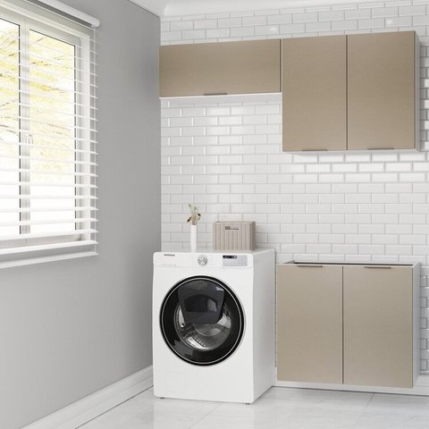 Lavanderia Modulada 3 Peças sem Tampo sem Rodapé Ipanema CabeCasa MadeiraOriginals