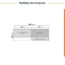 Ver imagem 3 de Lavanderia Planejada 3 Peças sem Tampo com Rodapé Ipanema CabeCasa MadeiraOriginals Marrom/Fendi Trama
