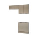 Ver imagem 2 de Lavanderia Modulada 3 Peças sem Tampo com Rodapé Ipanema CabeCasa MadeiraOriginals Marrom/Fendi Trama