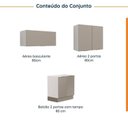 Ver imagem 4 de Lavanderia Planejada 3 Peças sem Tampo com Rodapé Ipanema CabeCasa MadeiraOriginals Marrom/Fendi Trama
