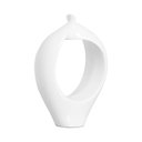 Ver imagem 3 de Escultura de Cerâmica Branca para Decoração de Sala Luxo 37x26,5x11,5 cm