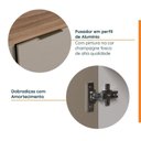 Ver imagem 6 de Lavanderia Modulada 3 Peças 2 Armários Aéreos 4 Portas 1 Balcão Ipanema CabeCasa MadeiraOriginals