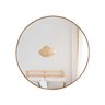 Espelho Redondo Decorativo 60cm com Acabamento Ecológico de Parede para Sala Quarto Banheiro - 2