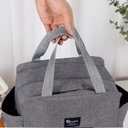 Ver imagem 3 de Bolsa Térmica Marmita Fitness Grande Trabalho Academia Passeio Viagem Comida Frutas Alça Bolso