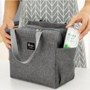 Ver imagem 4 de Bolsa Térmica Marmita Fitness Grande Trabalho Academia Passeio Viagem Comida Frutas Alça Bolso