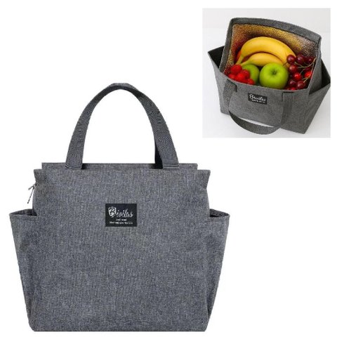 Bolsa Térmica Marmita Fitness Grande Trabalho Academia Passeio Viagem Comida Frutas Alça Bolso