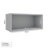 Armário Aéreo Porta Basculante 70cm Nara CabeCasa MadeiraMadeira - 4