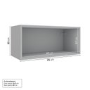 Ver imagem 4 de Armário Aéreo Planejado Porta Basculante 70cm Nara CabeCasa MadeiraOriginals Cinza
