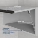 Ver imagem 5 de Armário Aéreo Planejado Porta Basculante 70cm Nara CabeCasa MadeiraOriginals Cinza