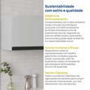 Ver imagem 7 de Armário Aéreo Planejado Porta Basculante 70cm Nara CabeCasa MadeiraOriginals Cinza