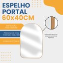 Ver imagem 4 de Espelho Decorativo Orgânico Modelo Portal 60x40cm