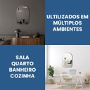 Ver imagem 7 de Espelho Decorativo Orgânico Modelo Portal 60x40cm