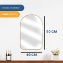 Ver imagem 3 de Espelho Decorativo Orgânico Modelo Portal 60x40cm