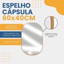 Ver imagem 5 de Espelho Decorativo Oval Modelo Cápsula 60x40